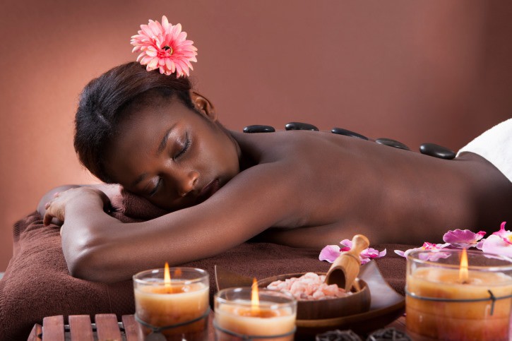 black-woman-getting-massage